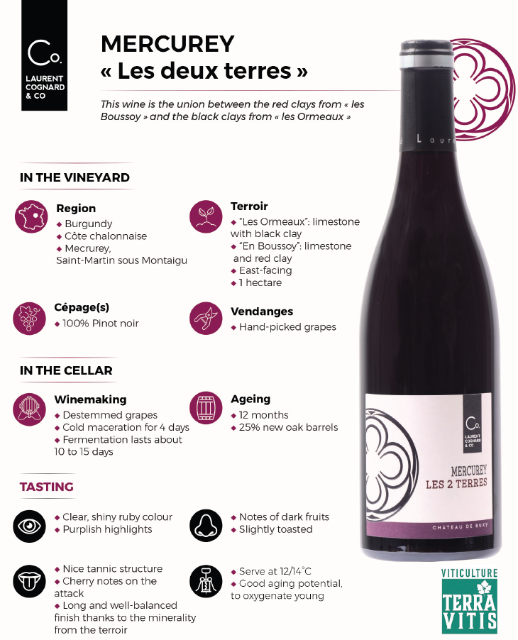 MERCUREY Les deux terres 梅克雷黑皮諾紅酒