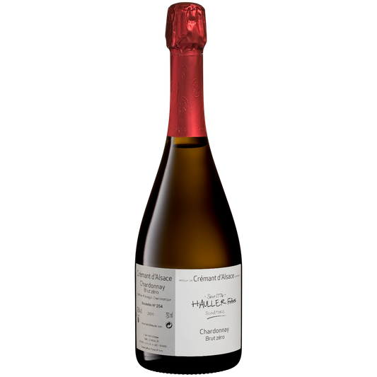 Crémant Chardonnay, Brut Zéro, Signature - HAULLER Frères AOC Crémant d'Alsace (Alsace), (Effervescent Brut),